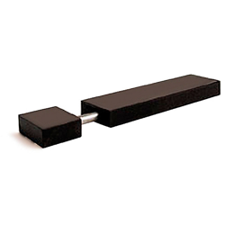 Maniglia in stile contemporaneo, Legno e Alluminio, Wengué, 160 mm interasse. Marchio REI precio