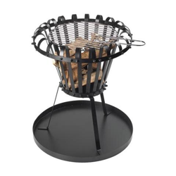 Braciere con Piastra Asse Ø 50 cm Colore Nero precio