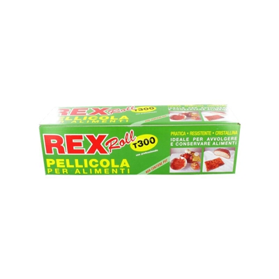pellicola trasparente alimenti t 300 rex roll kit 5 pz