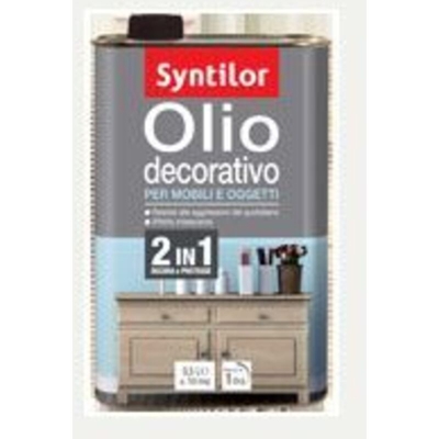 Syntilor - Olio Decorativo Per Mobili E Oggetti 0,5 Lt Bianco Iridescente