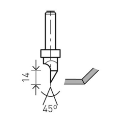 Festool Fresa per cartongesso HW S8 D12,5/45° precio