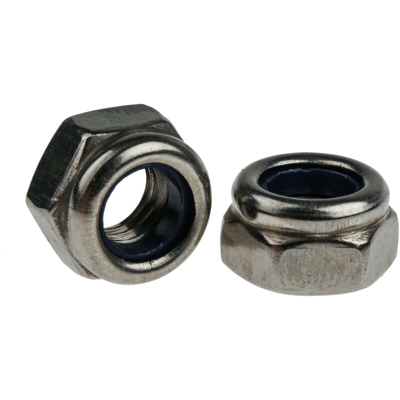 Dado di bloccaggio RS PRO Liscio, filettatura M8 (Confezione da 100)