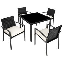 Set Di Mobili Da Giardino Meran 4+1 - Nero características