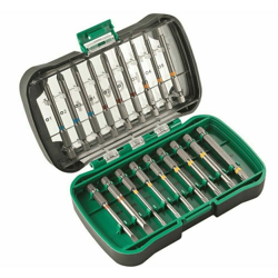 Kit set 18 pz inserti bit bits lunghi 75 mm per trapano avvitatore hitachi en oferta