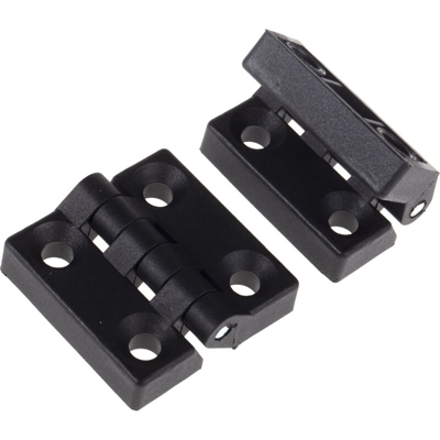 Cerniera A libro in Nylon, 48mm x 48mm x 10.5mm, Oscillazione libera (Confezione da 2) - Rs Pro