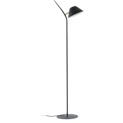 Lampada da terra Aurelia bianca con paralume articolato - Black - Kave Home características