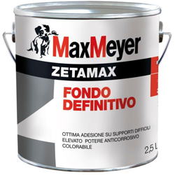 ZETAMAX FONDO ANTIRUGGINE PER PVC LAMIERA VETRO RAME FERRO 2.5 lt - Max Meyer características
