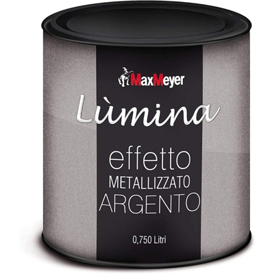 Max Meyer - MAXMEYER - LUMINA FINITURA METALLIZZATA PER INTERNI EFFETTO ARGENTO 750ML