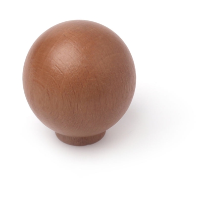 Pomolo stile classico, Faggio, Noce, 30 mm di diametro. Marchio - REI