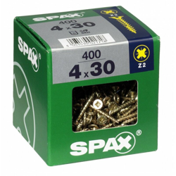 Lotto 400 Svasata Viti In Acciaio Testa Pozidriv Diam.4 Mm X Mm L.30 - Spax precio