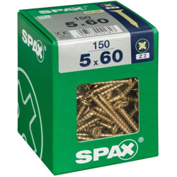 Lotto 150 Viti A Testa Svasata In Acciaio Pozidriv Testa, Diam.5 Mm X Mm L.60 - Spax precio