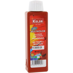 -senza Marca/generico- - 12 PZ Di COLORANTE UNIVERSALE ML.40 ROSSO OSSIDO 220RL en oferta