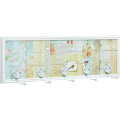 Appendiabiti Bianco 20,2x8,5x66,5 cm in MDF - Bianco - Vidaxl precio