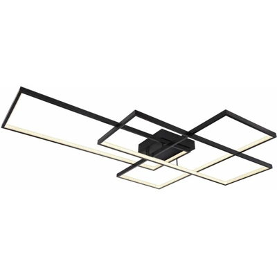 Globo - Plafoniera LED nera opaca luce dimmerabile soggiorno camera da letto illuminazione