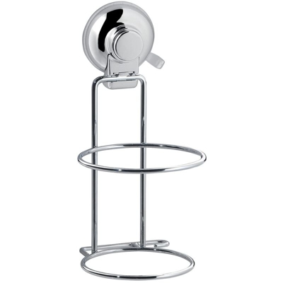 Hot Porta Asciugacapelli Cromo Con Ventose