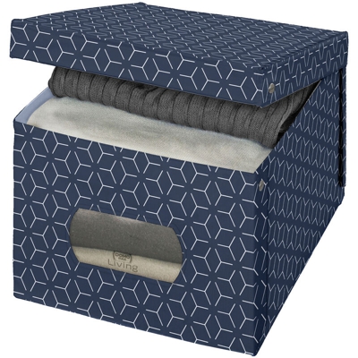 Scatola Armadio Metrik Xl, 40x31x50 Cm Blu