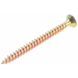 Vite per legno in Acciaio passivato giallo, zincato RS PRO 50mm, filettatura 4mm, guida Pozidriv (Confezione da 100) en oferta