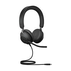 Evolve2 40 Cuffie Stereo Professionali Certificate Microsoft Teams e con Tecnologia di Chiamata a 3 Microfoni, Cavo con Entrata USB-C, Nero precio