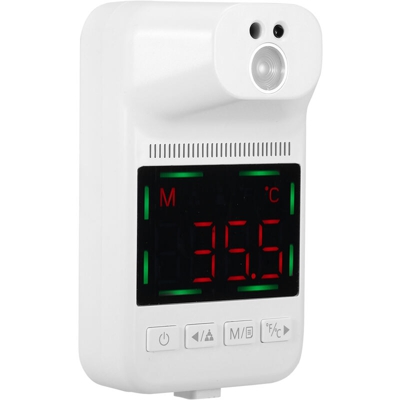 Asupermall - Termometro a infrarossi a induzione automatica bianco G3-Pro (allarme di alta temperatura) spedito senza batterie