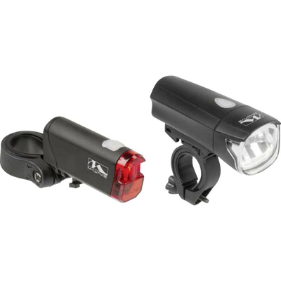 M-Wave Kit illuminazione bicicletta ATLAS K50 LED (monocolore) Nero