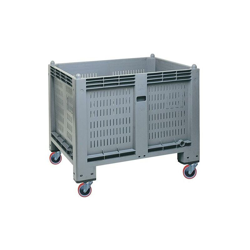 Geosism&nature S.a.s.di Barani Simone&c. - Cargopallet 600 PLUS grigio ATX con pareti grigliate e 4 ruote in poliuretano arancio, 1200x800xh1000 características