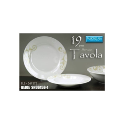 Piatti Serv. 19 Pz. Tondo Colore Beige en oferta