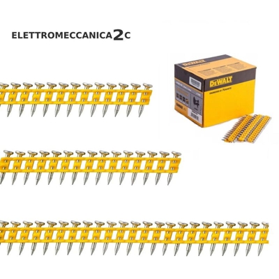 DEWALT DCN8901057 scatola 510 chiodi per dcn890 serie gialla lunghezza 57mm