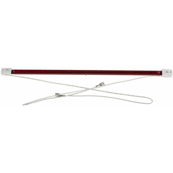 Lampada termica a infrarossi (IR) lunghezza 350 mm, Ø 20mm, 1500 W, 230 V, lampada rossa da 5000h, con base SK15 - Rs Pro en oferta