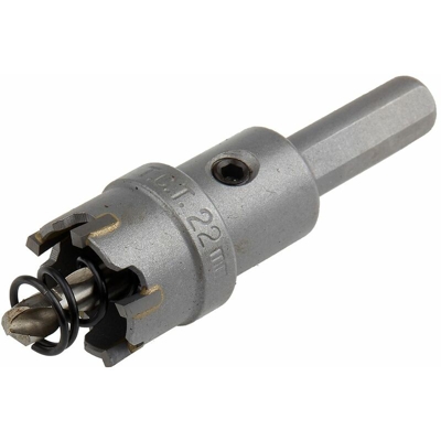 Sega a tazza RS PRO in Punta al carburo di tungsteno, Ø 22mm, , profondità taglio 13mm, con mandrino