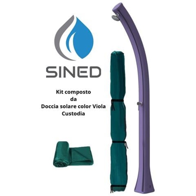 Kit Doccia Solare E Custodia Viola