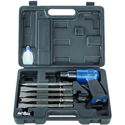 KIT MARTELLO SCALPELLATORE + 5 SCALPELLI PNEUMATICO ARIA - Scheppach