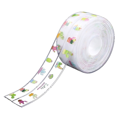 Adesivi da cucina impermeabili e resistenti alla muffa stampa trasparente con piante spinose