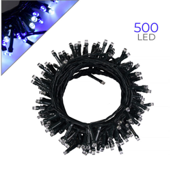Catena di luci di Natale da 500 Led 25 metri Bianco Freddo e Blu precio