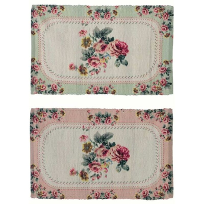 Tappeto Shabby Chic Tessuto Intrecciato Provenzale Bagno Letto Blanc Mariclò