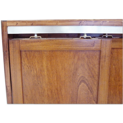 BINARIO 200cm - portata 80kg - PER PORTA SCORREVOLE BINARI A SCOMPARSA SCRIGNO