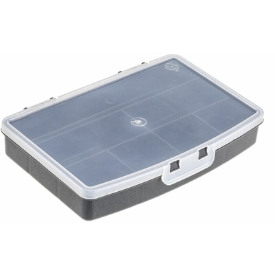 Contenitore modulare RS PRO in PP, 7 scomparti, 30mm x 122mm x 175mm, Coperchio trasparente