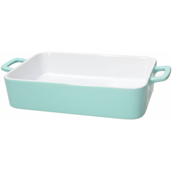 Pirofila con Manici Linea Happiness Colore Turchese Dimensioni 35x20x6 cm en oferta