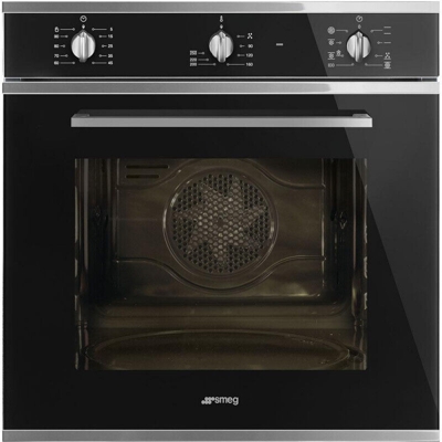 Smeg SF64M3TVN Forno Elettrico Multifunzione da Incasso Estetica Selezione Capacita' 70 Litri Classe energetica A 8 Programmi Vapor Clean 60 cm Nero