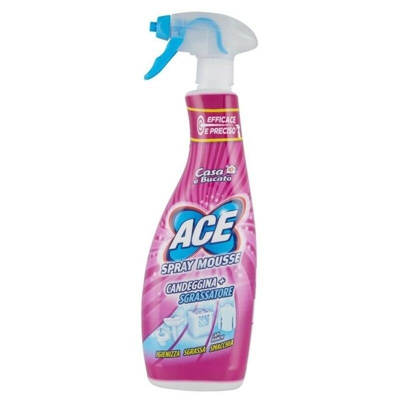 Ace Spray Mousse Candeggina + Sgrassatore 650 Ml