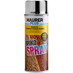 Smalto BRIKO SPRAY 400 ml FERROMICACEO ARGENTO ANTICHIZZATO Conf. 6 pz - Maurer características
