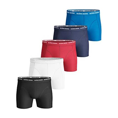 Bjorn Borg Shorts Sammy Solid Boxer A Pantaloncino, Nero, Small Uomo