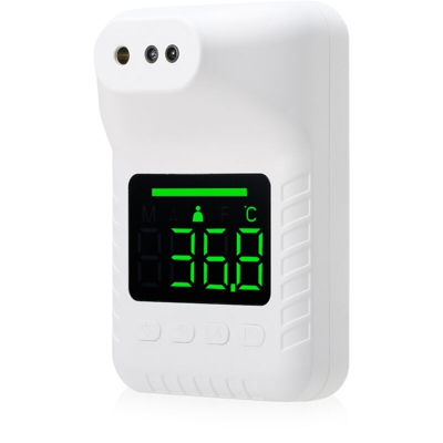 Asupermall - Termometro a infrarossi lontano da parete fisso K3X, termometro a infrarossi senza contatto, trasmissione vocale automatica