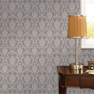 Rotoli Carta Parati non Tessuto 4 pz Grigio Talpa 0,53x10m - Marrone - Youthup