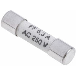 Fusibile a cartuccia RS PRO, 6.3A, Ø 5 x 20mm, FF, 250V ca, Ceramico características