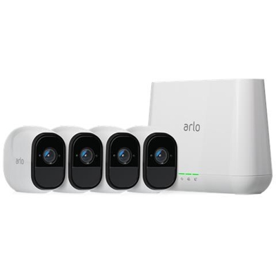 Kit 4 Videcamere IP di videosorveglianza VMS4430 Arlo Pro HD Wireless - Bianco