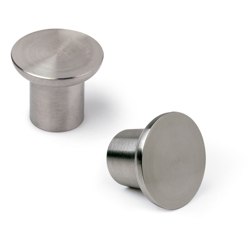 Pomolo, Acciaio, Inox Satinato, 30 mm di diametro. Marchio - REI en oferta
