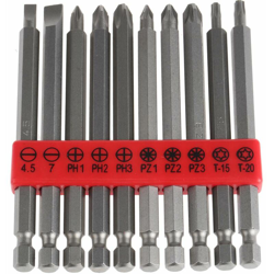 Set inserti cacciavite 10 pezzi in Acciaio al vanadio-cromo-molibdeno - Rs Pro precio