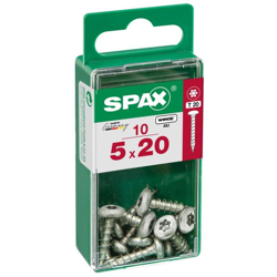Box 10 Universal Vite A Testa Spax 5X20 Rotonda Pz Wirox 10 Pc características