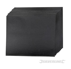 Carta abrasiva a secco e ad acqua 10pz Grana 400 - Silverline en oferta
