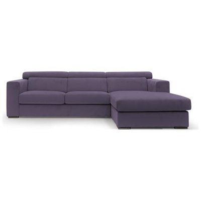 Divano Angolare Evoque Made In Italy Destro 291 Cm Viola